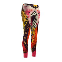 Abstract in Pink Leggings