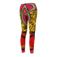 Abstract in Pink Leggings