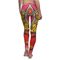 Abstract in Pink Leggings