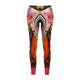 Abstract in Pink Leggings