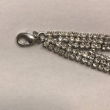 New Silver Tone Bracelet with Crystal